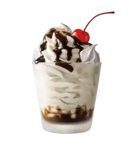 Hot Fudge Sundae menu