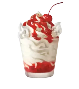 Strawberry Sundae Menu