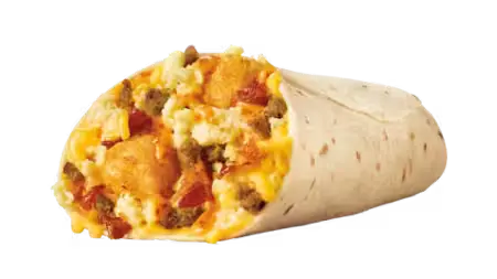 Ultimate Cheese & Meat Breakfast Burrito Menu